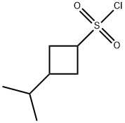 Cyclobutanesulfonyl chloride, 3-(1-methylethyl)- Struktur