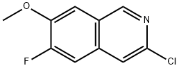 3-chloro-6-fluoro-7-methoxyisoquinoline Struktur