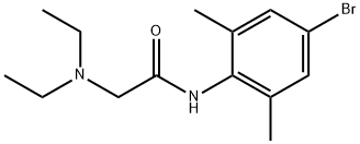 4''-Bromo-2-(diethylamino)-2'',6''-acetoxylidide Struktur