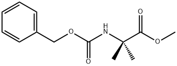 Methyl 2-(benzyloxycarbonylamino)-2-methylpropanoate Struktur