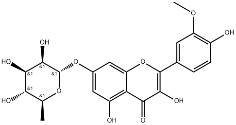 Isorhamnetin 7-O-α-L-rhamnoside Struktur