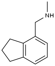 1H-Indene-4-methanamine, 2,3-dihydro-N-methyl- Struktur