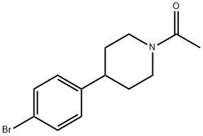 Ethanone, 1-[4-(4-bromophenyl)-1-piperidinyl]- Struktur