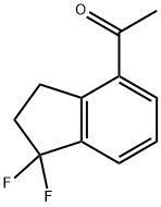 1-(1,1-Difluoro-2,3-dihydro-1H-inden-4-yl)ethan-1-one Struktur