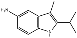 2-isopropyl-3-methyl-1H-indol-5-amine Struktur