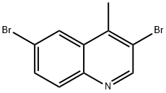 Quinoline, 3,6-dibromo-4-methyl- Struktur