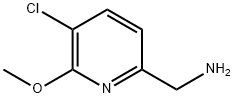 2-Pyridinemethanamine, 5-chloro-6-methoxy- Struktur