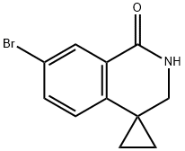 Spiro[cyclopropane-1,4'(1'H)-isoquinolin]-1'-one, 7'-bromo-2',3'-dihydro- Struktur