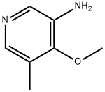 3-Pyridinamine, 4-methoxy-5-methyl- Struktur