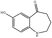 7-hydroxy-1,2,3,4-tetrahydro-1-benzazepin-5-one Struktur