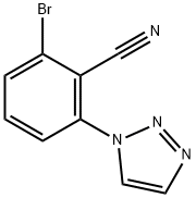 Benzonitrile, 2-bromo-6-(1H-1,2,3-triazol-1-yl)- Struktur