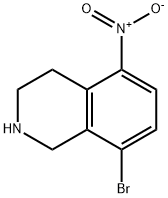 Isoquinoline, 8-bromo-1,2,3,4-tetrahydro-5-nitro- Struktur