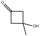 Cyclobutanone, 3-hydroxy-3-methyl- Struktur