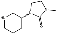 2-Imidazolidinone, 1-methyl-3-(3R)-3-piperidinyl- Struktur