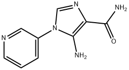 5-amino-1-(pyridin-3-yl)-1H-imidazole-4-carboxamide Struktur