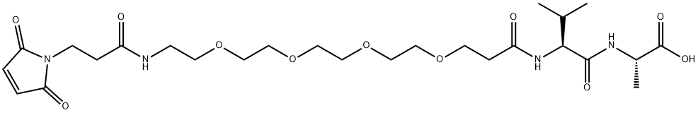 Mal-PEG4-VA Struktur