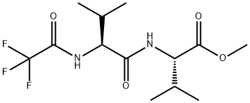 L-Valine, N-(2,2,2-trifluoroacetyl)-L-valyl-, methyl ester Struktur