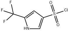 1H-Pyrrole-3-sulfonyl chloride, 5-(trifluoromethyl)- Struktur