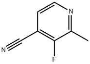 4-Pyridinecarbonitrile, 3-fluoro-2-methyl- Struktur