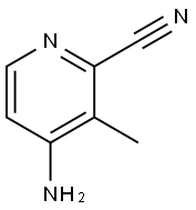 2-Pyridinecarbonitrile, 4-amino-3-methyl- Struktur