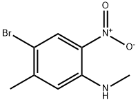 (4-Bromo-5-methyl-2-nitro-phenyl)-methyl-amine Struktur