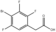 (4-Bromo-2,3,5-trifluoro-phenyl)-acetic acid Struktur