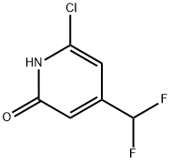 2(1H)-Pyridinone, 6-chloro-4-(difluoromethyl)- Struktur