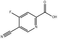 5-Cyano-4-fluoropicolinic acid Struktur