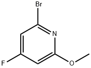 Pyridine, 2-bromo-4-fluoro-6-methoxy- Struktur