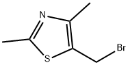 Thiazole, 5-(bromomethyl)-2,4-dimethyl- Struktur