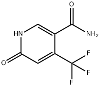 3-Pyridinecarboxamide, 1,6-dihydro-6-oxo-4-(trifluoromethyl)- Struktur