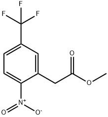 Benzeneacetic acid, 2-nitro-5-(trifluoromethyl)-, methyl ester Struktur