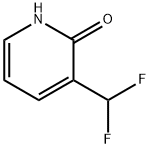 2(1H)-Pyridinone, 3-(difluoromethyl)- Struktur