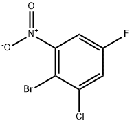 Benzene, 2-bromo-1-chloro-5-fluoro-3-nitro- Struktur