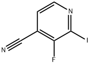 4-Pyridinecarbonitrile, 3-fluoro-2-iodo- Struktur