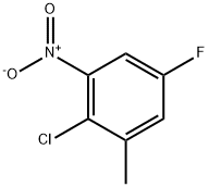 Benzene, 2-chloro-5-fluoro-1-methyl-3-nitro- Struktur