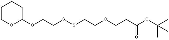 THP-SS-PEG1-t-butyl ester Struktur