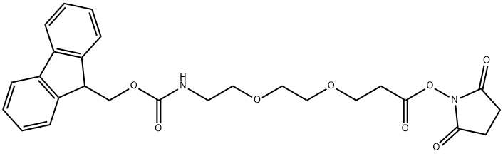 FMOC酰胺-二聚乙二醇-NHS酯 結(jié)構(gòu)式