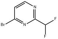 Pyrimidine, 4-bromo-2-(difluoromethyl)- Struktur