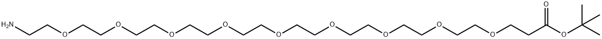 Amino-PEG9-t-butyl ester Struktur