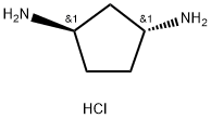 1,3-Cyclopentanediamine, hydrochloride (1:2), (1R,3R)- Struktur