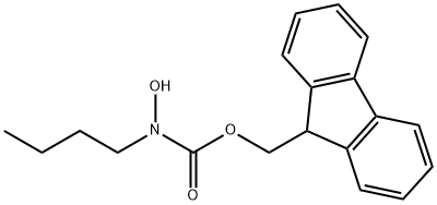 Carbamic acid, N-butyl-N-hydroxy-, 9H-fluoren-9-ylmethyl ester Struktur