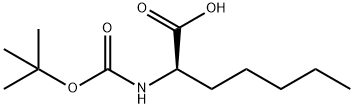 (2R)-2-{[(tert-butoxy)carbonyl]amino}heptanoic acid Struktur