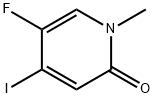 2(1H)-Pyridinone, 5-fluoro-4-iodo-1-methyl- Struktur