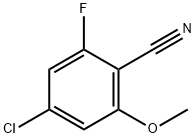 Benzonitrile, 4-chloro-2-fluoro-6-methoxy- Struktur