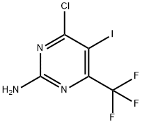 4-氯-5-碘-6-(三氟甲基)嘧啶-2-胺, 1823367-97-0, 結(jié)構(gòu)式