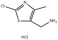 (2-Chloro-4-methylthiazol-5-yl)methanamine hydrochloride Struktur