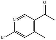 Ethanone, 1-(6-bromo-4-methyl-3-pyridinyl)- Struktur