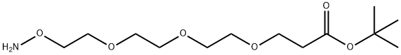 Aminooxy-PEG3-t-butyl ester Struktur