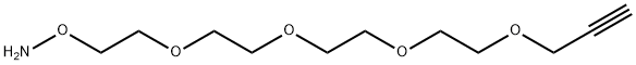 Aminooxy-PEG4-Propargyl Struktur